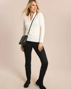 New Pullover mit Schalkragen Strickware