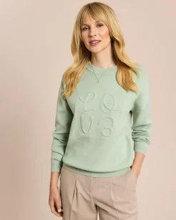 Pullover mit Stanzung Strickware