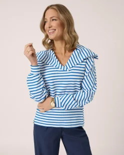 Sale Pullover mit Streifen & Kragen Shirts & Tops