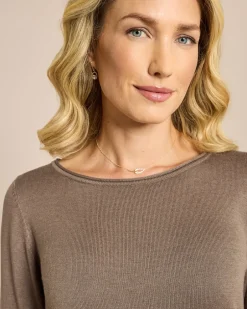 Online Pullover mit U-Boot Ausschnitt Strickware