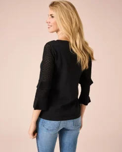 Outlet Pullover mit Volants Strickware