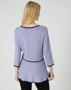 Hot Pullover mit Volant-Saum Strickware