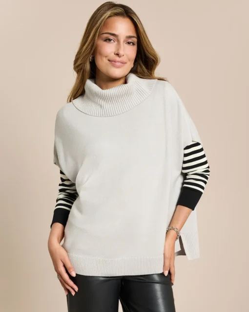 Outlet Pullunder mit Rollkragen Strickware