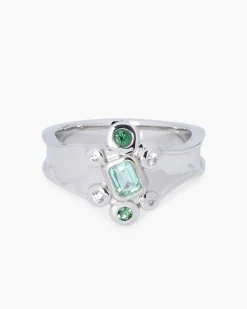 Outlet Ring mit Beryl, Turmalin und Zirkon Ringe