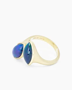 Online Ring mit Kristallopal Ringe