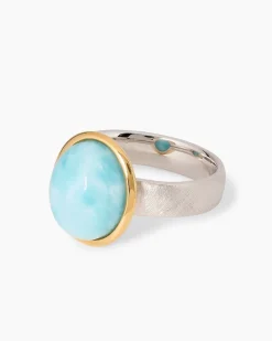 Hot Ring mit Larimar Ringe
