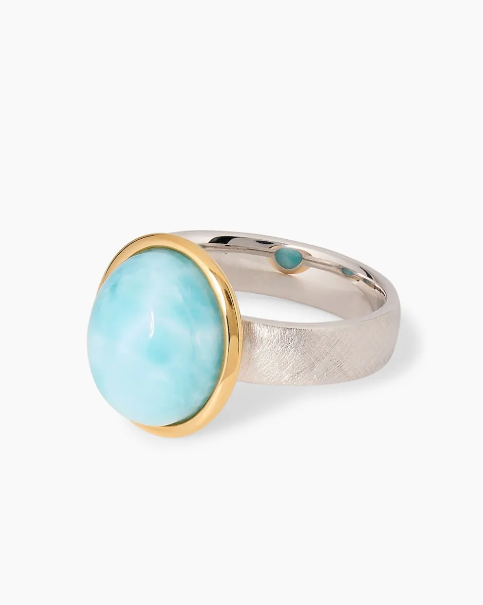 Hot Ring mit Larimar Ringe