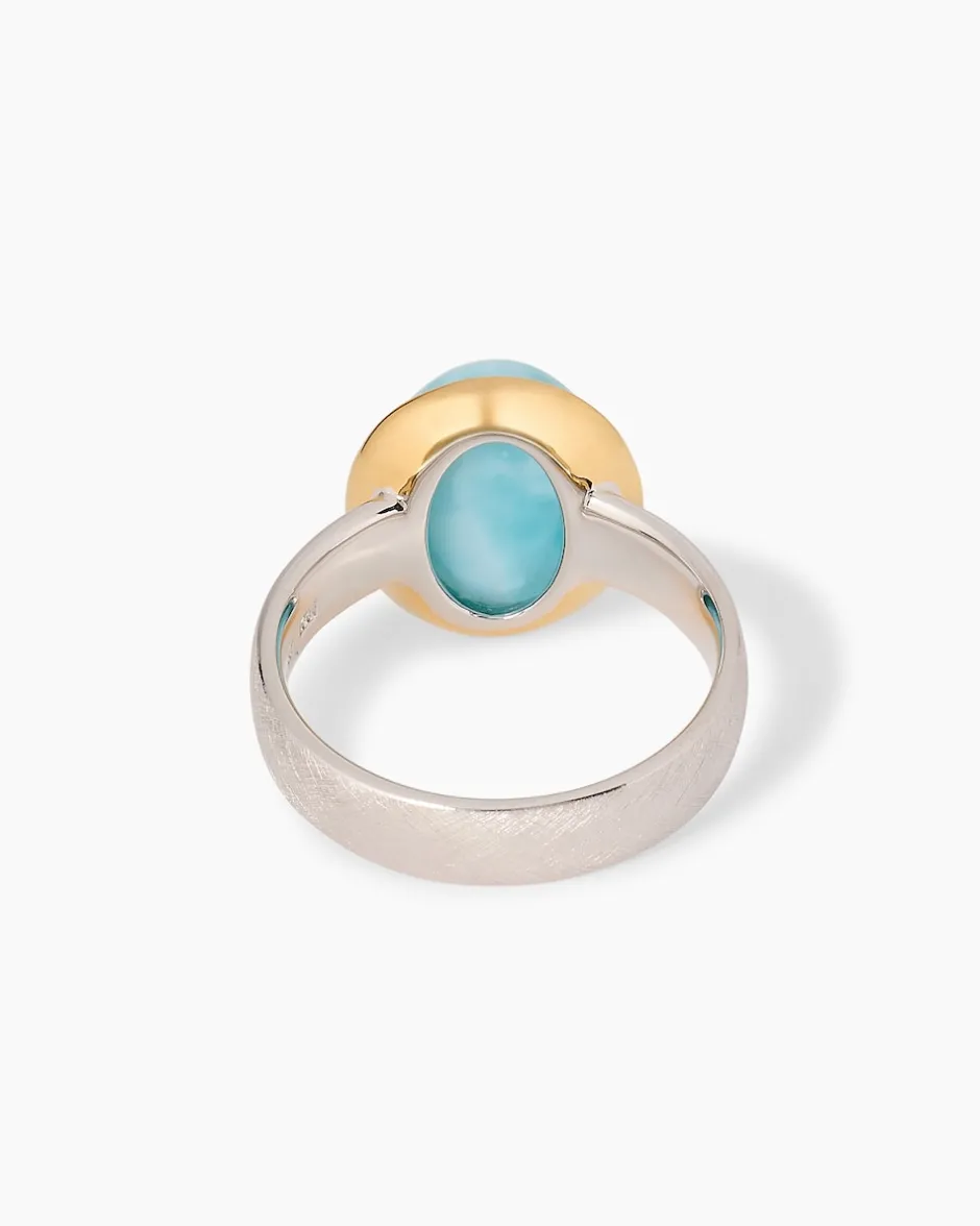 Hot Ring mit Larimar Ringe
