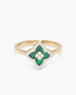 Hot Ring mit Malachit und Diamant Ringe