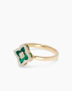 Hot Ring mit Malachit und Diamant Ringe