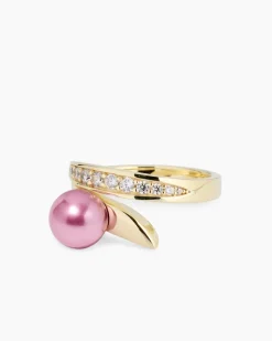 Discount Ring mit MK-Perle 8 mm und Zirkonia Ringe