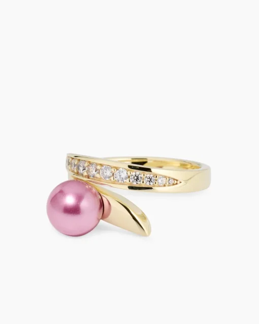 Discount Ring mit MK-Perle 8 mm und Zirkonia Ringe