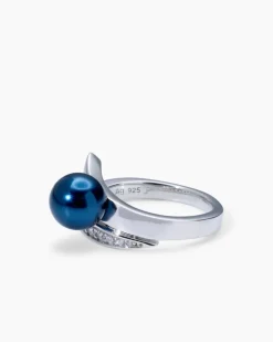 Hot Ring mit MK-Perle 8 mm und Zirkonia Ringe