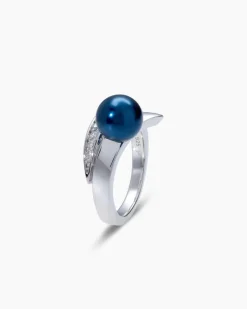 Hot Ring mit MK-Perle 8 mm und Zirkonia Ringe