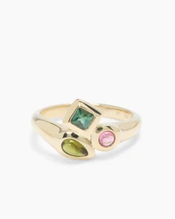 Discount Ring mit Multi-Turmalin Ringe