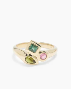 Discount Ring mit Multi-Turmalin Ringe
