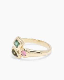 Discount Ring mit Multi-Turmalin Ringe