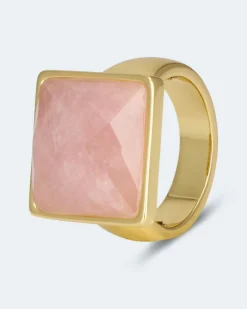 Hot Ring mit Rosenquarz Ringe