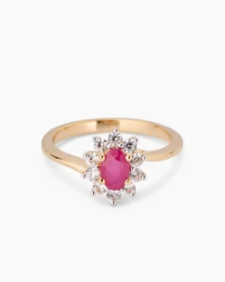 Clearance Ring mit Sambia Rubin und Zirkon Ringe