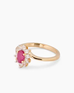 Clearance Ring mit Sambia Rubin und Zirkon Ringe