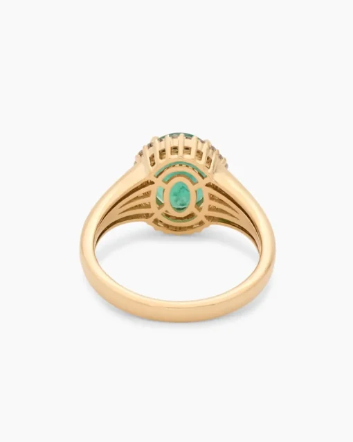 Ring mit Sambia Smaragd + Brillanten Ringe