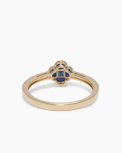 Sale Ring mit Saphir + Brillanten Ringe