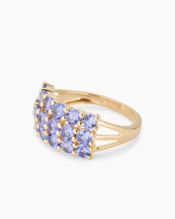 Clearance Ring mit Tansanit AAA Ringe