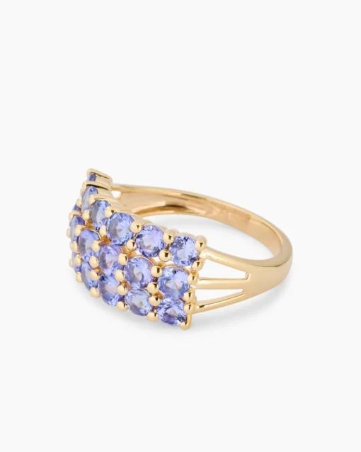 Clearance Ring mit Tansanit AAA Ringe