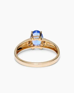 Online Ring mit Tansanit AAA & Brillanten Ringe