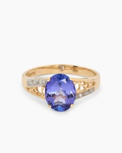 Hot Ring mit Tansanit AAA+ & Brillant Ringe