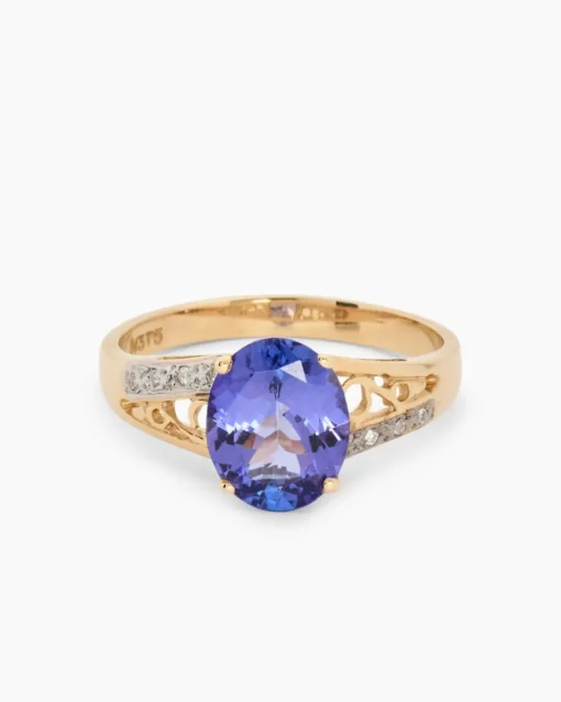 Hot Ring mit Tansanit AAA+ & Brillant Ringe