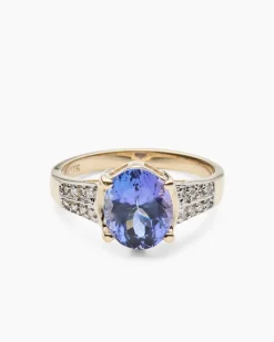 Hot Ring mit Tansanit AAAA+ Ringe