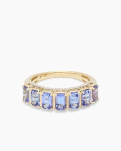 Discount Ring mit Tansanit AAAA & Brillant Ringe