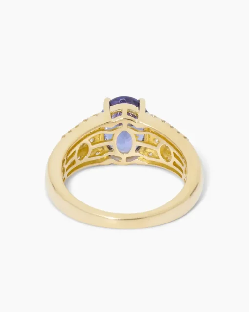Sale Ring mit Tansanit AAAA & Brillanten Ringe