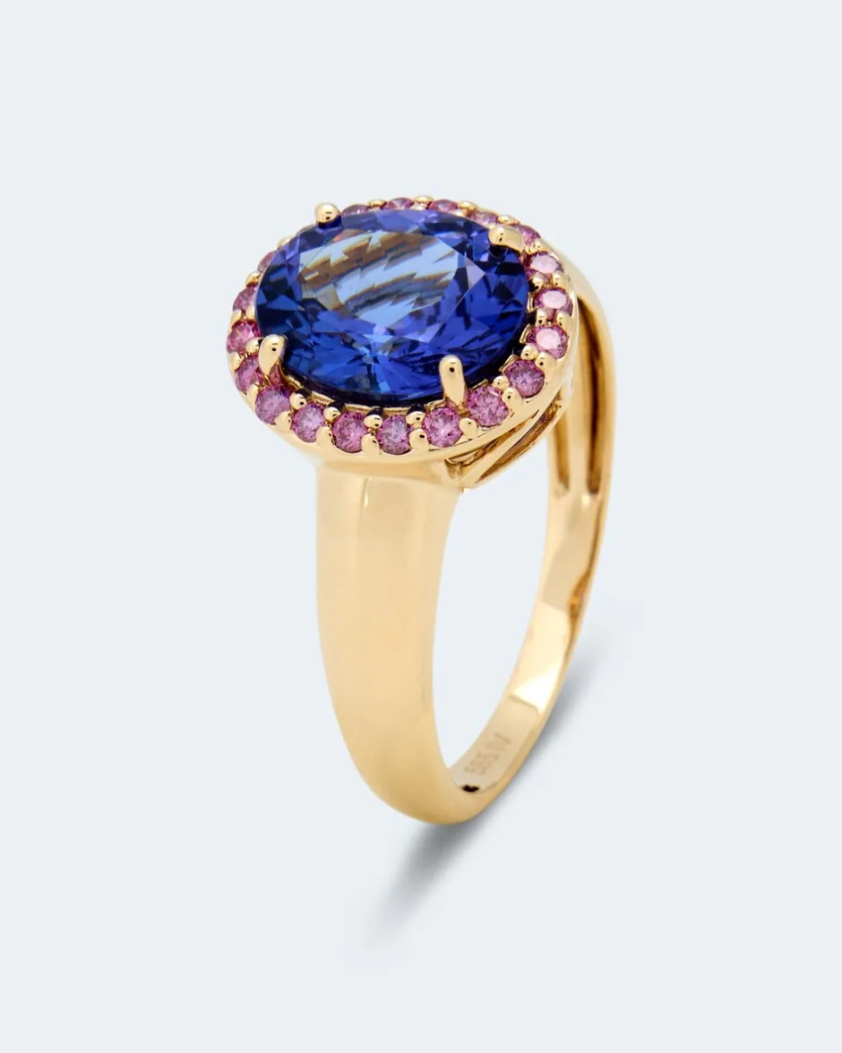 Online Ring mit Tansanit AAAAA & Brillanten Ringe