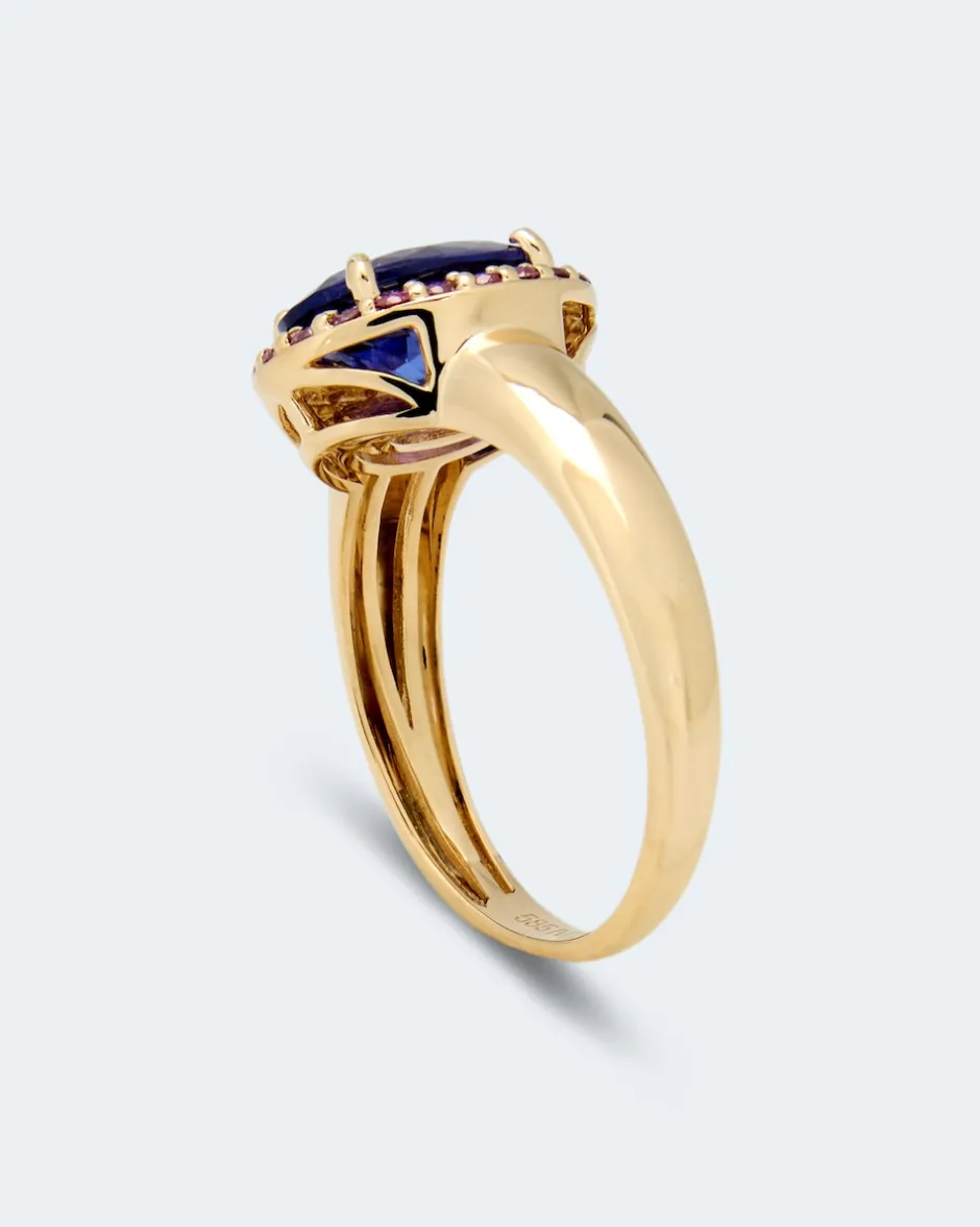 Online Ring mit Tansanit AAAAA & Brillanten Ringe