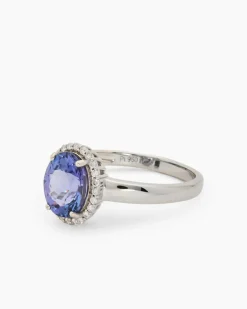 Discount Ring mit Tansanit AAAAA & Brillanten Ringe