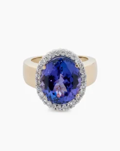 Best Ring mit Tansanit AAAAA & Brillanten Ringe