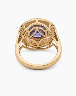 Clearance Ring mit Tansanit AAAAA und Diamant Ringe