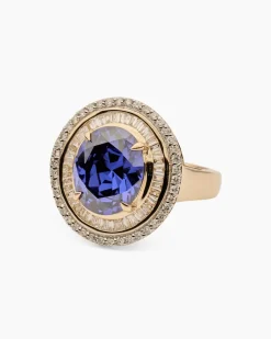 Clearance Ring mit Tansanit AAAAA und Diamant Ringe