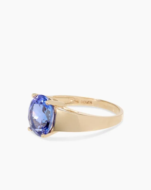 Outlet Ring mit Tansanit DeLuxe AAA+ Ringe