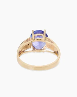 Outlet Ring mit Tansanit DeLuxe AAA+ Ringe