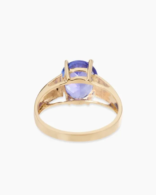 Outlet Ring mit Tansanit DeLuxe AAA+ Ringe