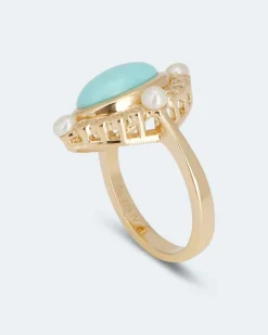 Discount Ring mit Türkis Ringe