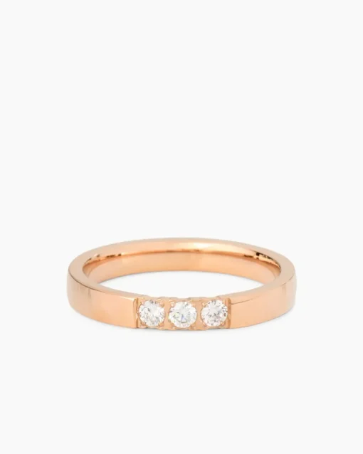 Sale Ring mit Zirkonia, 3er Set Ringe