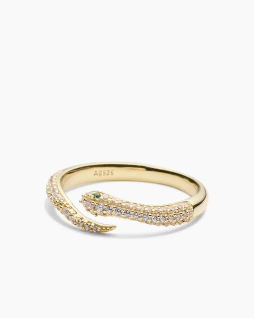 Online Ring "Schlange" mit Zirkonia Ringe