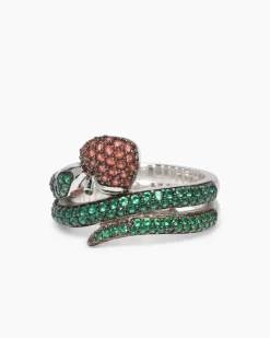New Ring "Schlange" mit Zirkonia Ringe