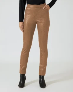 Outlet Schlupfhose in Schlangenlederoptik Hosen