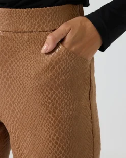 Outlet Schlupfhose in Schlangenlederoptik Hosen