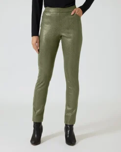 Outlet Schlupfhose in Schlangenlederoptik Hosen